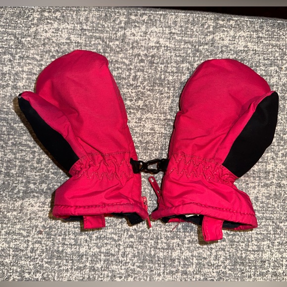 Columbia hot pink One Size Toddler mittens - Picture 2 of 2